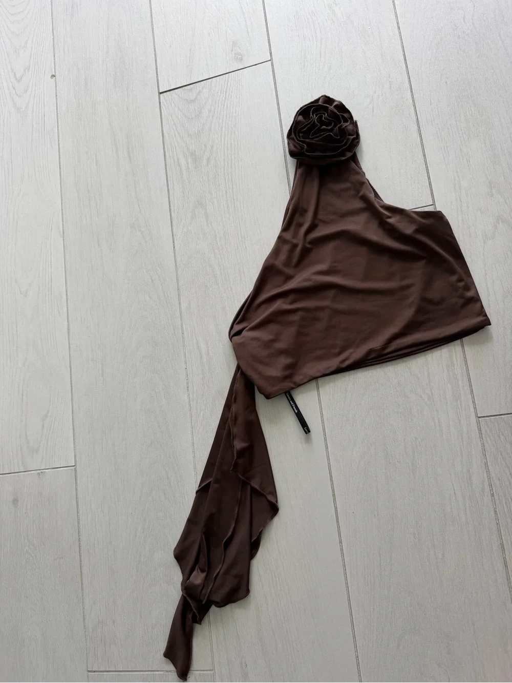 Lovers + Friends Brown One-Shoulder Crop Top & Skirt Set